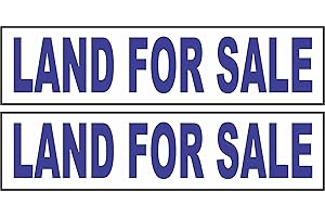 2-6x24 Land for Sale Real Estate Rider Sign Blue: The Ultimate Marketing...