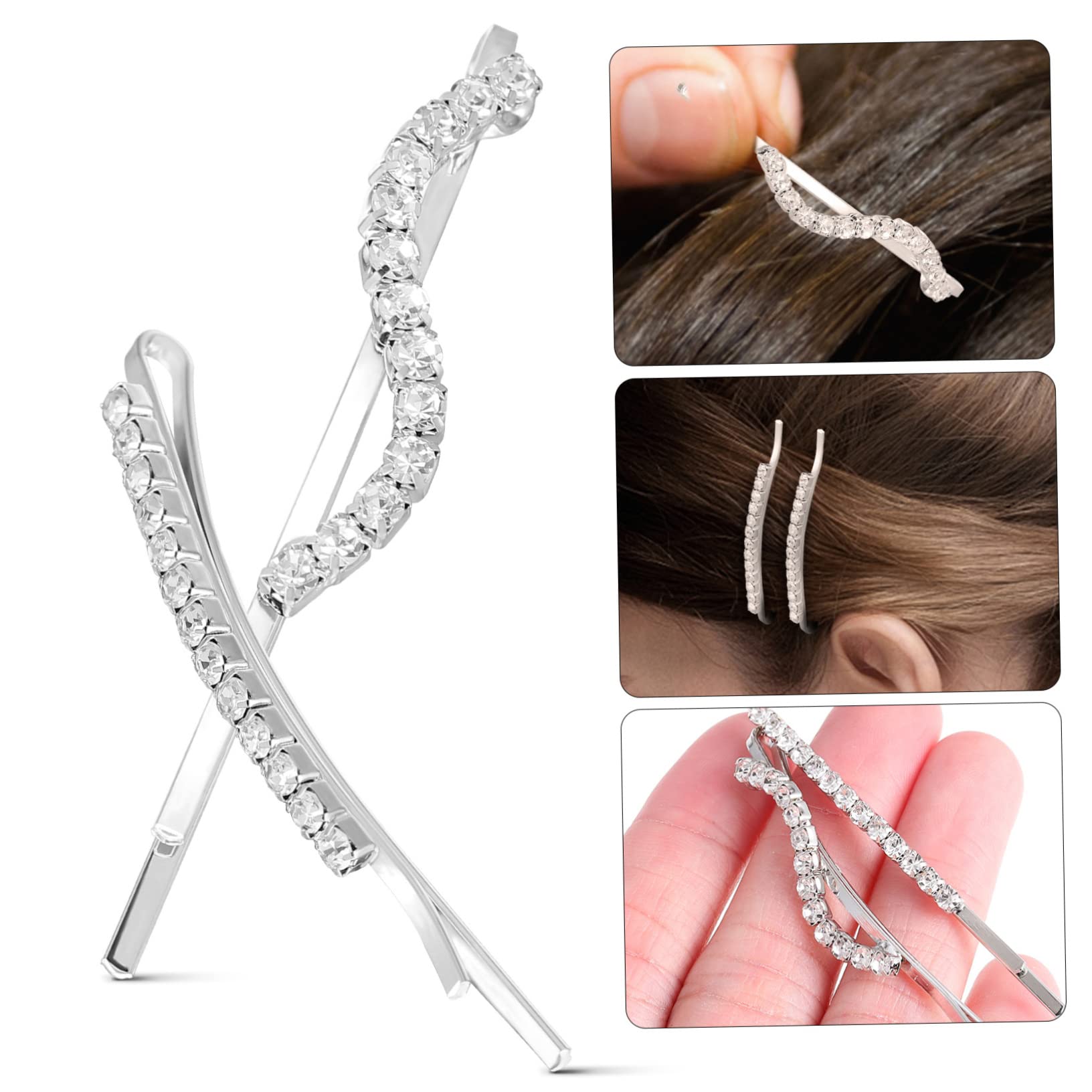 60stücke Strass-haarspangen Für Frauen Elegante Haarnadeln Mit Glänzenden Rhinestones Für Hochzeiten Partys Und Besondere Anlässe