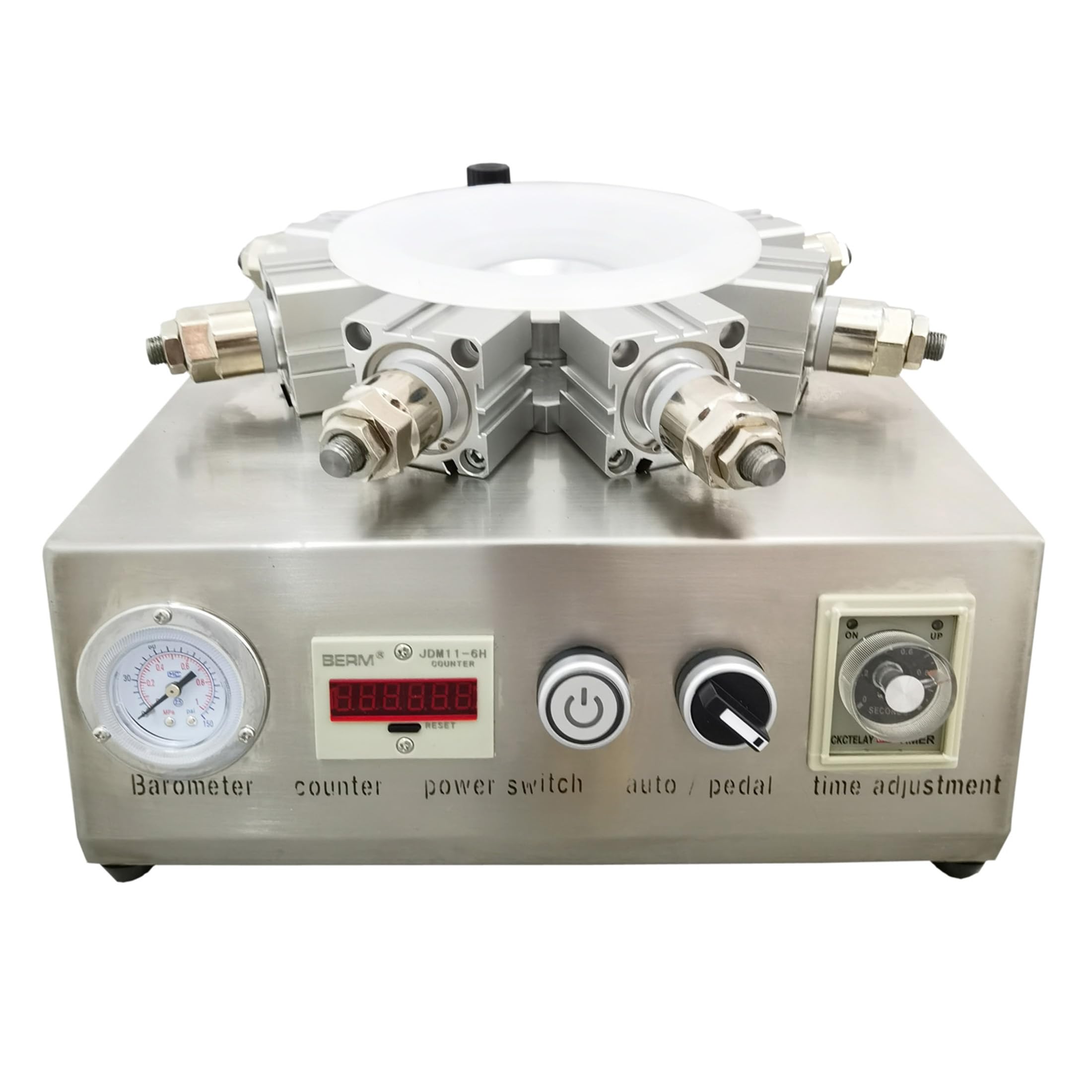 INTSUPERMAI Pneumatic Bulb Lamp Holder Making Machine Led Lamp Bulb Machine Led Bulb Punching Machine LED Lamp Head Riveting Machine 110V