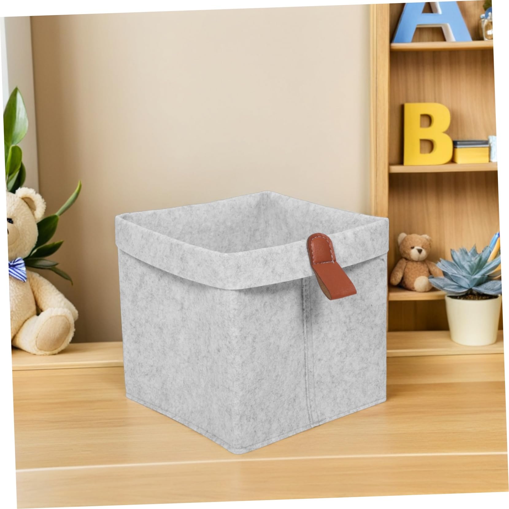 6 Stück-pack Faltbare Filz Aufbewahrungsboxen in Würfelform Platzsparendes Design Tragbar für Kinderzimmer und Schrankorganisation