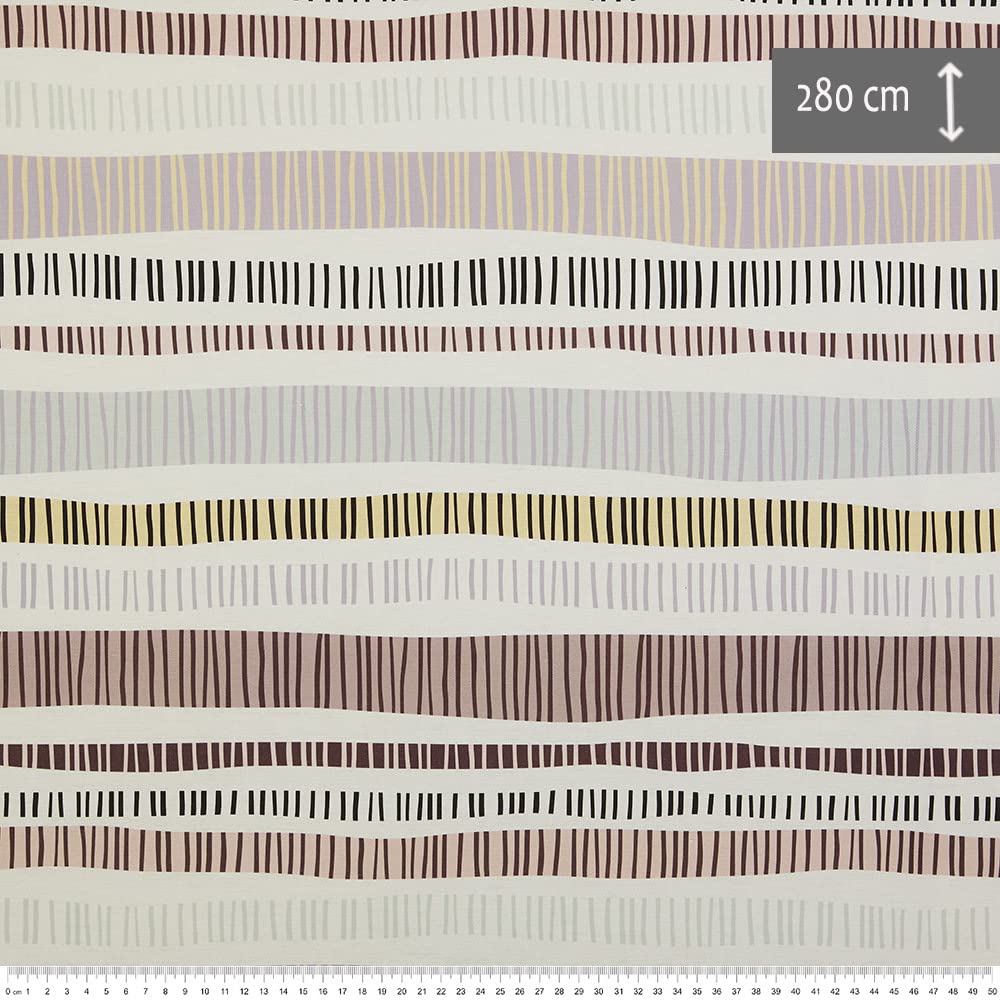Kt KILOtela, Digital Printed Canvas Fabric, Upholstery, Cushions, Curtains, Half Panama Cotton, 100 cm Length x 280 cm Width - Image 3