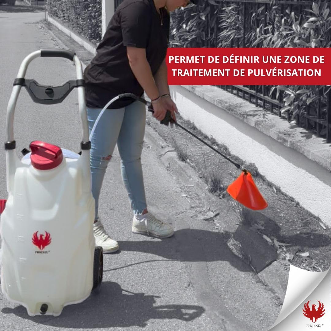 PHOENIX - Campana di diserbo - Accessorio spruzzatore compatibile Pro Sprayer - Campana antideriva per irrorazione localizzata di erbicida, Protezione efficace delle piante circostanti