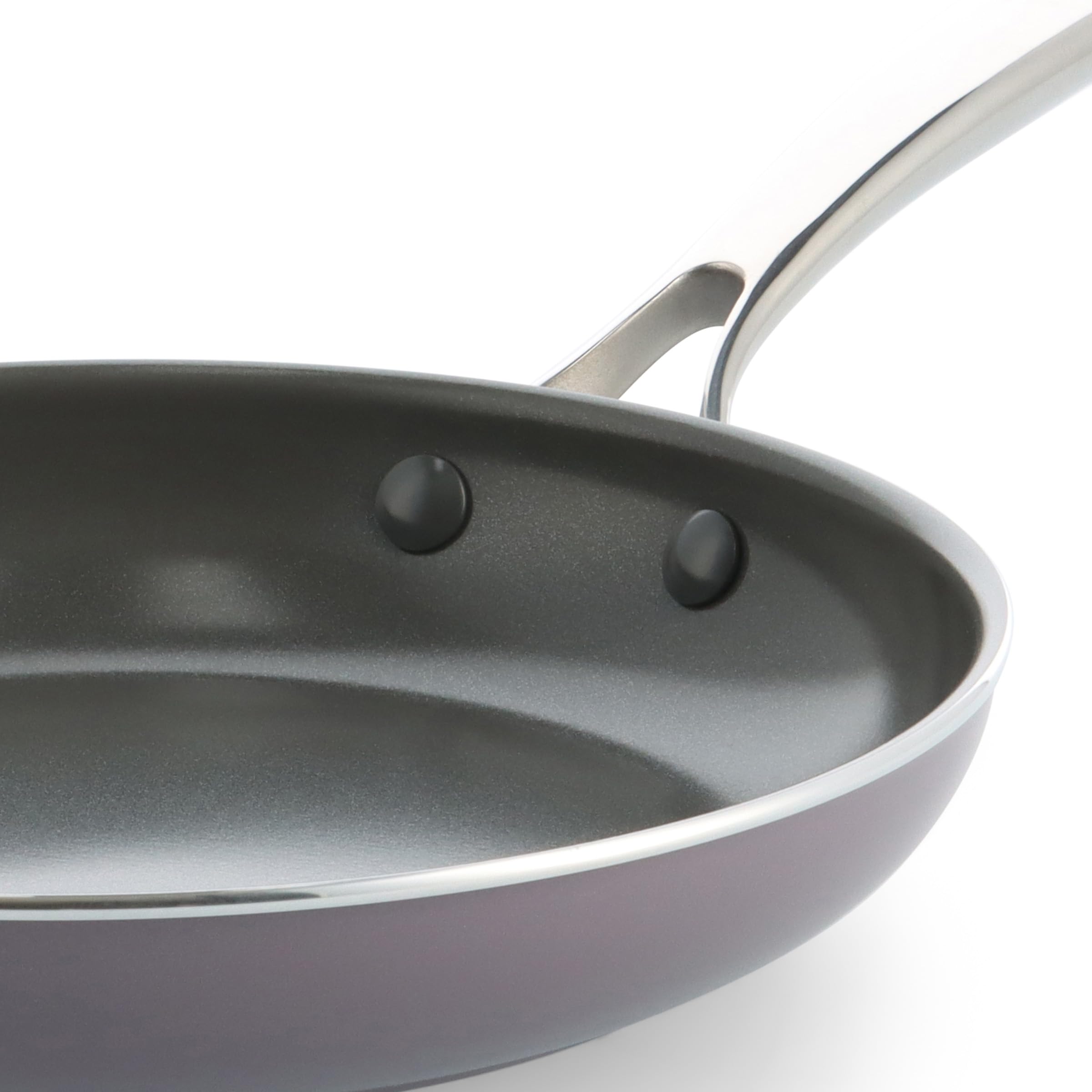 BK Sky - Juego de sartenes antiadherentes de cerámica (3 piezas, diámetro 20/24/28 cm, sin PFAS, apta para inducción, horno hasta 220 °C, apto para lavavajillas, calentamiento rápido, asas de acero