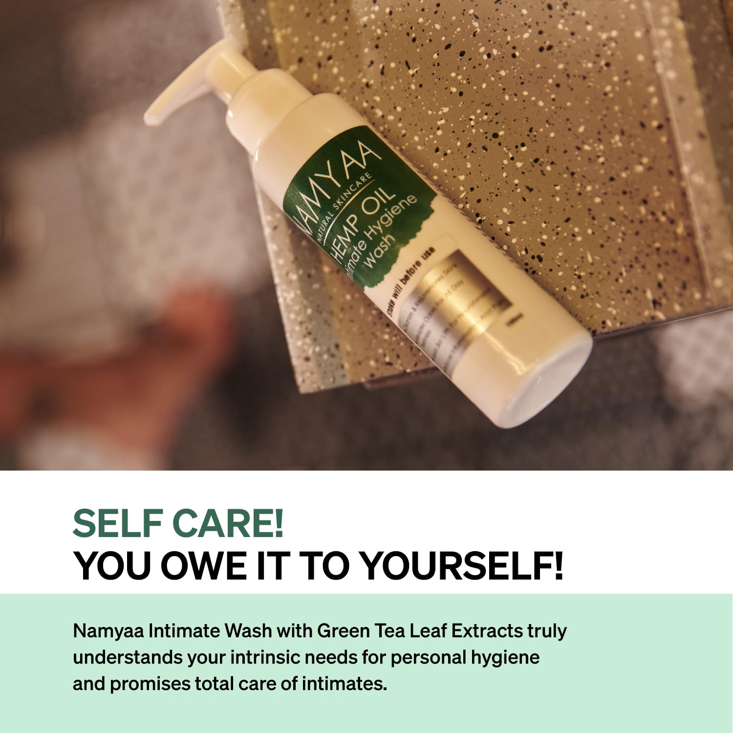Namyaa Sensitive Intimate Hygiene Wash with Green Tea | Relieves Itching, Burning & Redness | Eliminates Odors | pH Balanced | 100ML 1