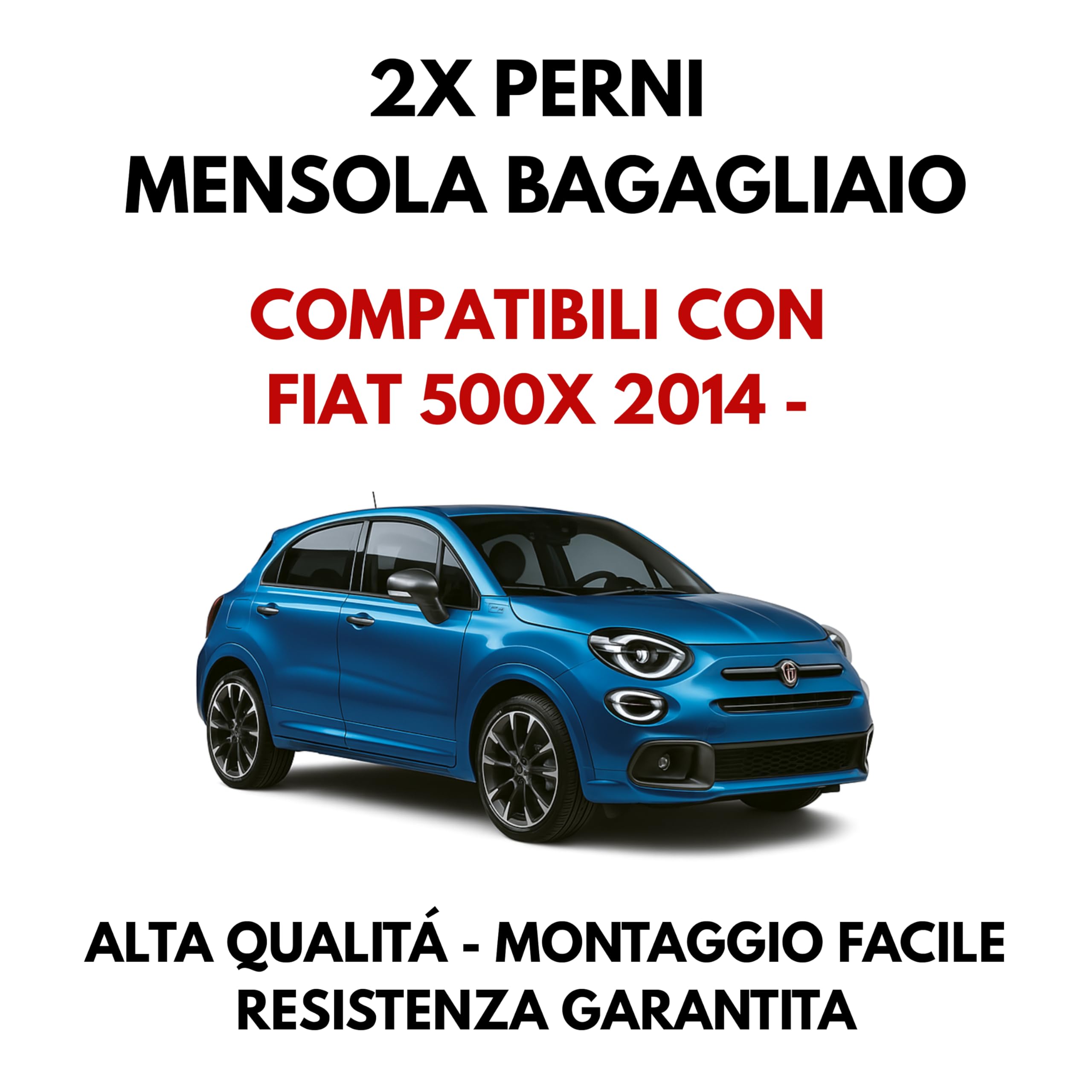 Hutablage-Haken Für Fiat 500X, Panda, Giulietta & Renegade – Rechts & Links Set