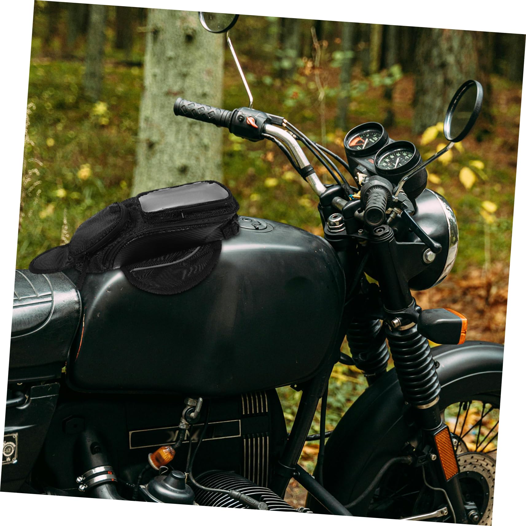 LIFKOME Sacoche Accès Moto Magnétique de Étanche, Fixation Réservoir Grosse Capacité Pratique, Conduite sur Route
