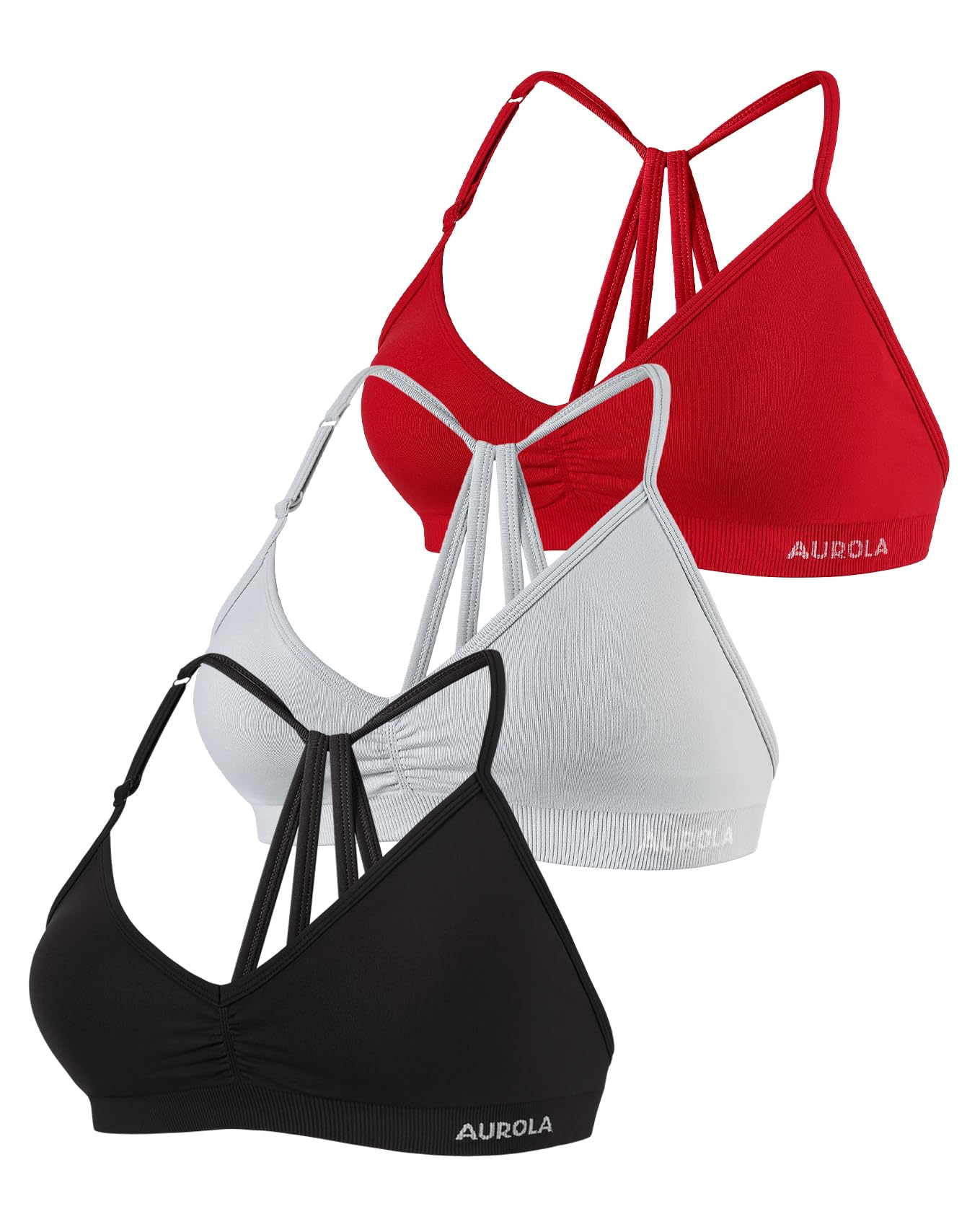 AUROLA Mercury Backless Strappy Workout Sports Bra for Women