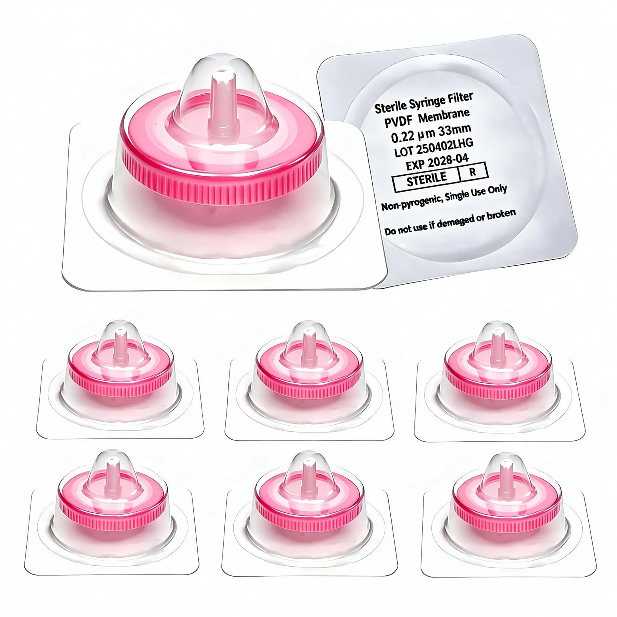 50PCS Sterile PES Syringe Filters,13mm,0.22um,Individually Packed — Amazon image 9