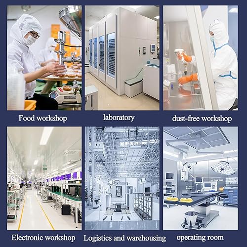 Miniatura 8 de FFU HEPA H14 - Filtro de flujo laminar, unidad de filtro de ventilador actualizada (incluye filtro HEPA) 100ISO Clase 5 sala limpialaboratoriosala