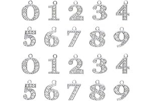 Honbay Numerical Charms Collection: Enchanting Pendants for Jewelry Adornment