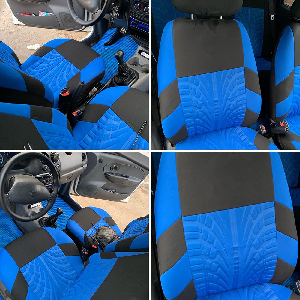 Autositzbezüge Universal-Set für Renault Clio Duster Clio 4 Espace Seat Leon Ibiza Mitsubishi Lancer X Pajero Outlander Lancer Subaru Forester Seat Protector/grau