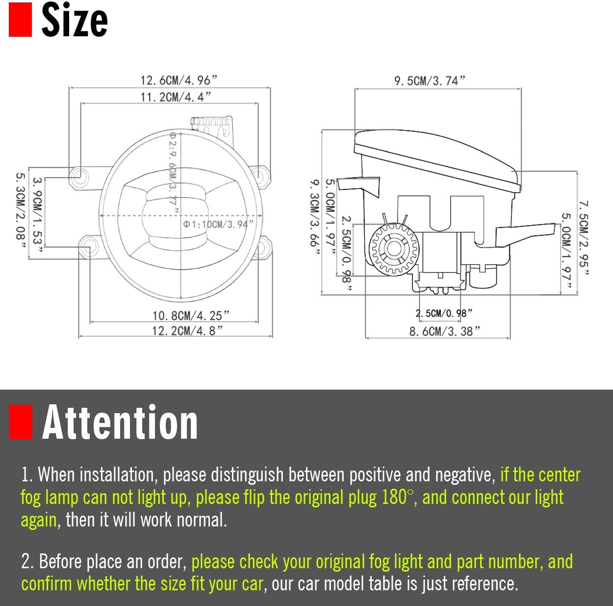 Updated LED Lens Fog Light Replacement for Toyota Camry RAV4 Highlander Corolla 4Runner Tacoma Tundra Sienna Lexus LX570 ES300h ES350 RX350 RX450h, Driver and Passanger Driving Fog Lamp