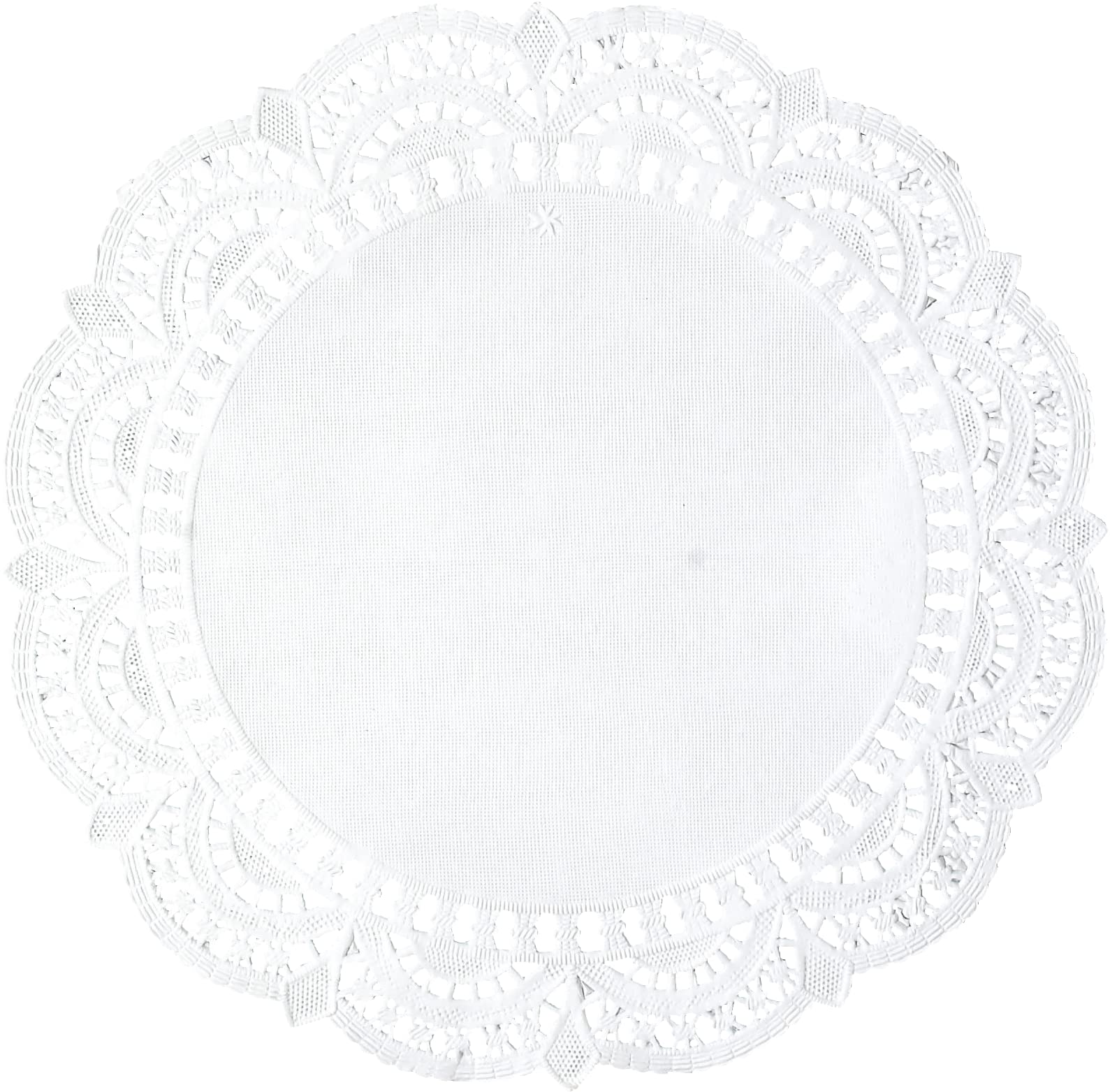 Edenpack White Round Paper Lace Doyleys Disposable Tableware Decoration Placemats Wedding Party Cake Packaging Doilies (250, 10.5 White round paper doyleys)