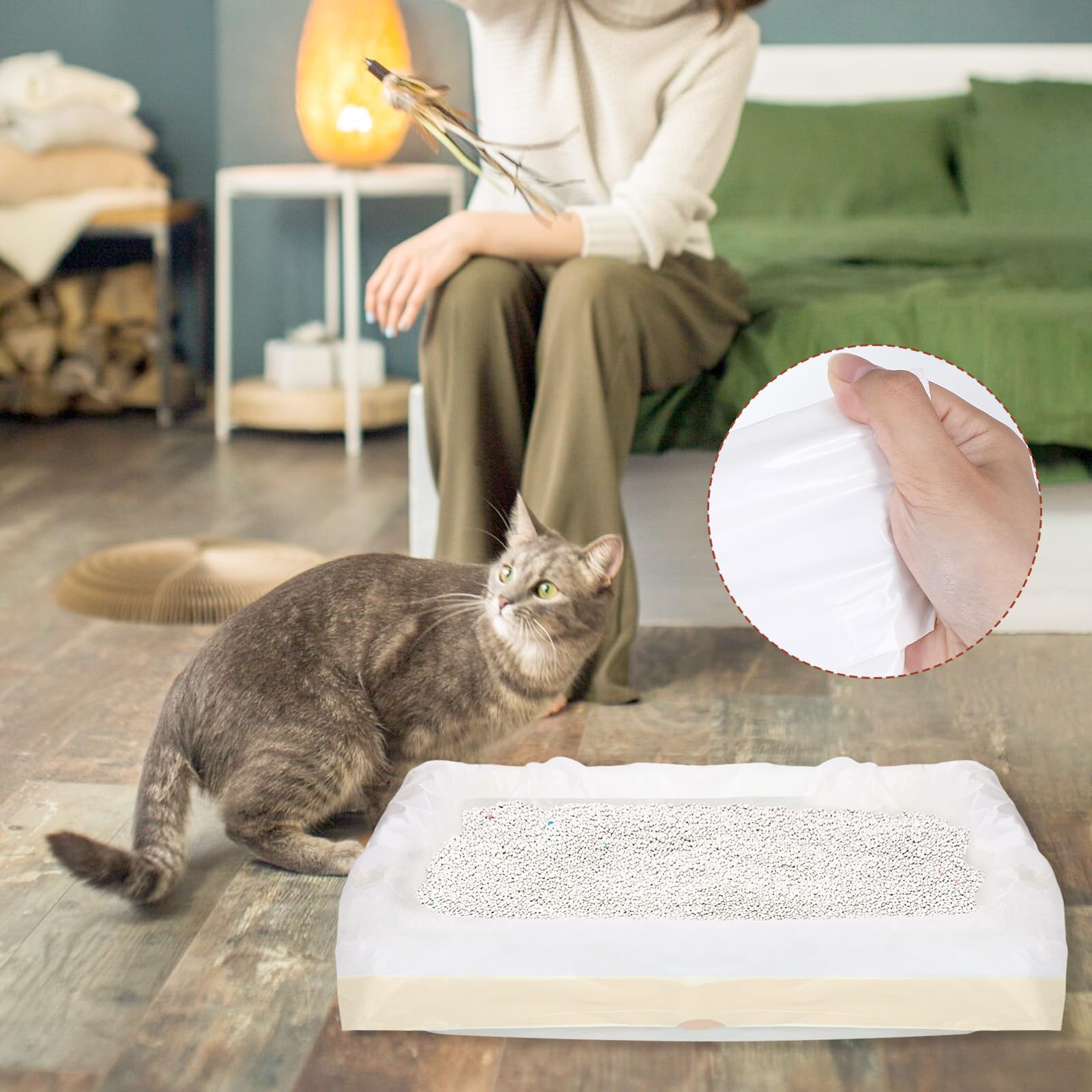 20 Sacchetti Per LettieraPer Gatti, Xxl, Con Manico Per Lettiera PerGatti, Lettiera Per Gatti, Xxl, 79 X 45 Cm