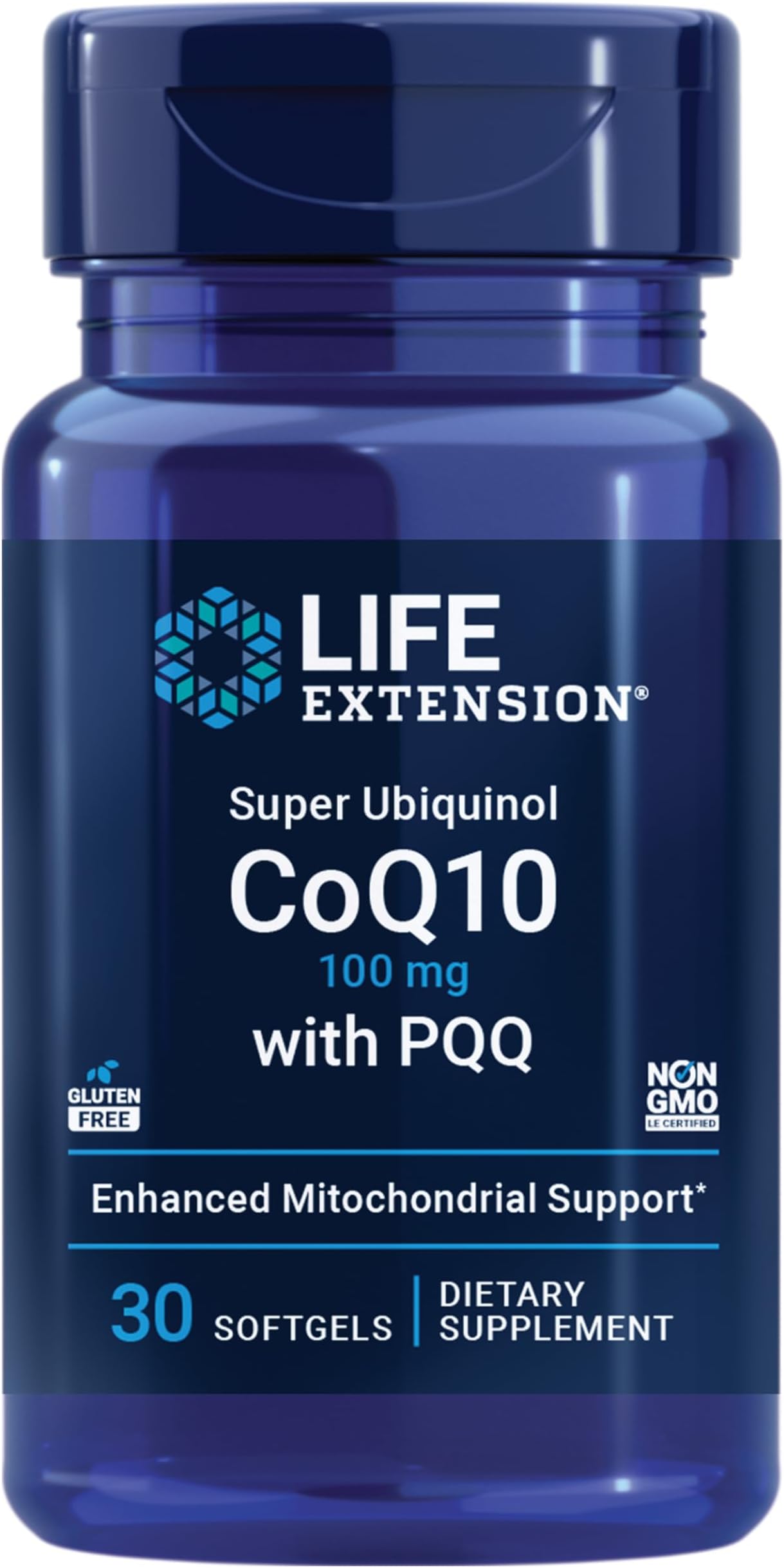 Super Ubiquinol CoQ10 with PQQ & Shilajit - Gluten Free, Non-GMO – 30 Softgels