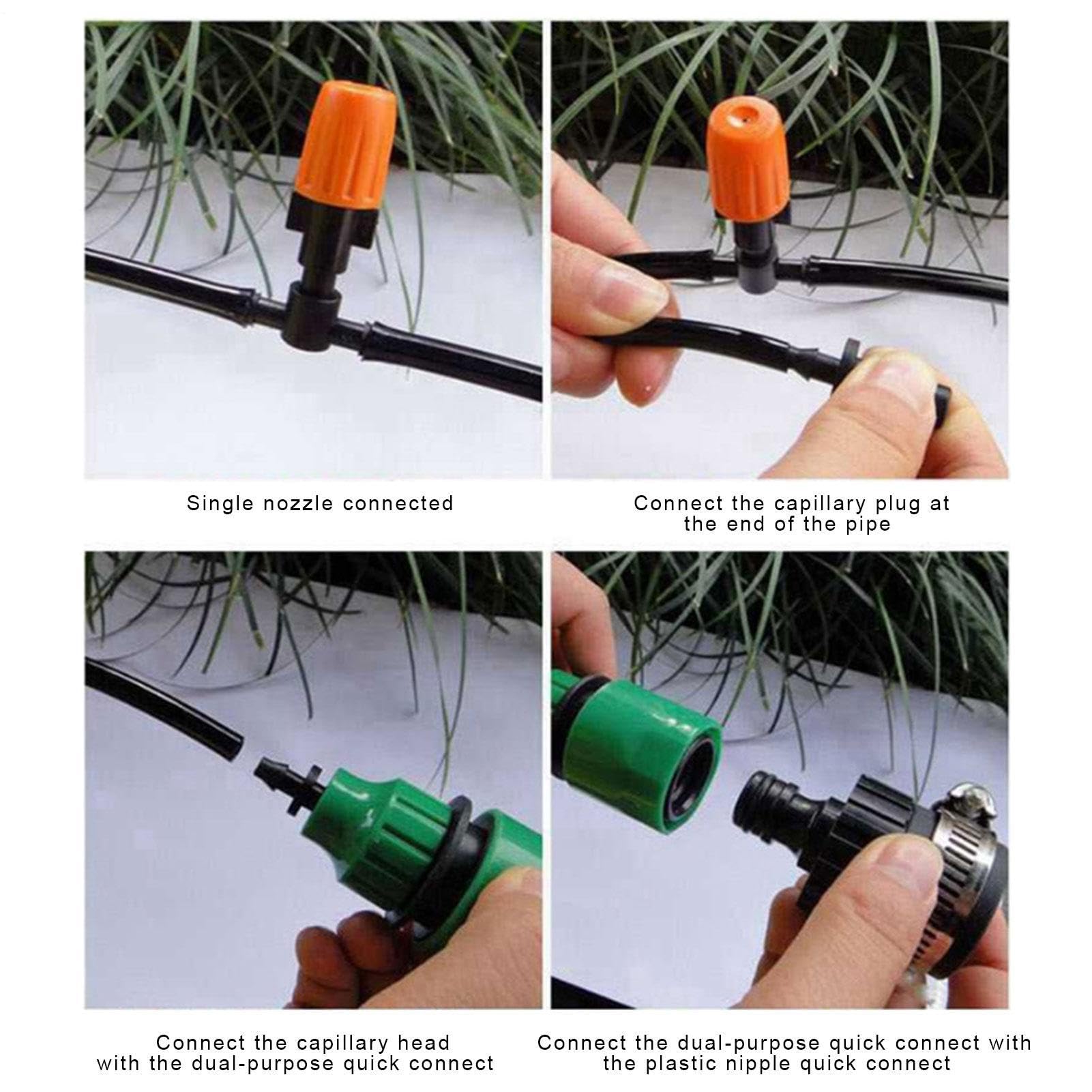 Kit d'irrigation pour jardin - Équipement d'irrigation automatique avec