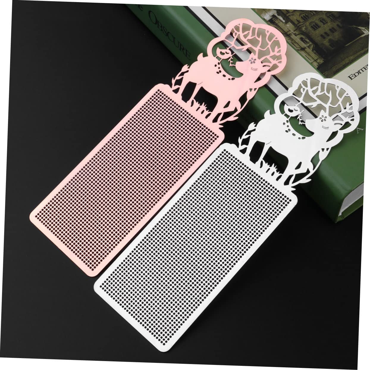 HAPINARY Mesh Canvas Sheets Cross-Stitch Metal Mesh DIY Bookmark Craft Knit Crochet Projects