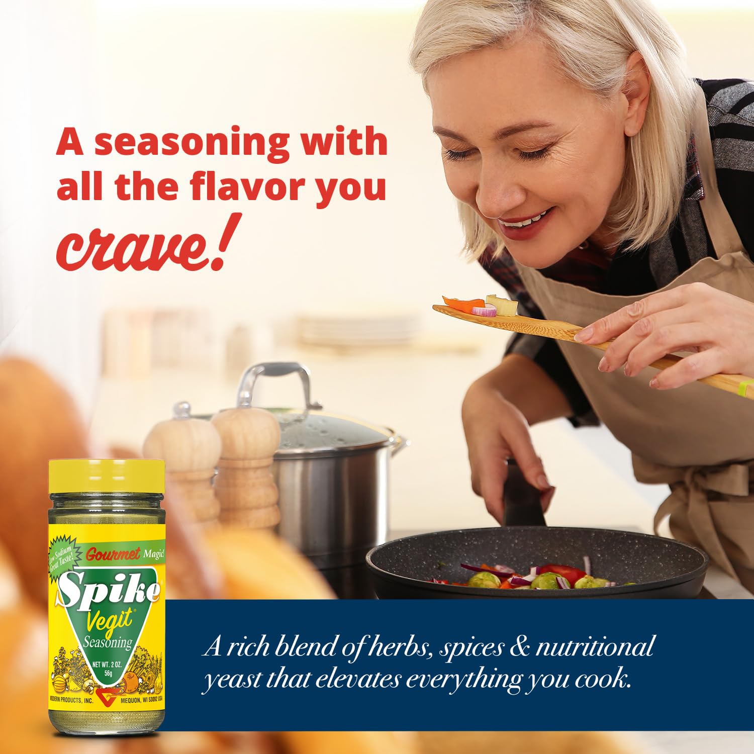 Amazon.com : Spike Vegit Magic! - Gluten Free-2oz : Mixed Spices