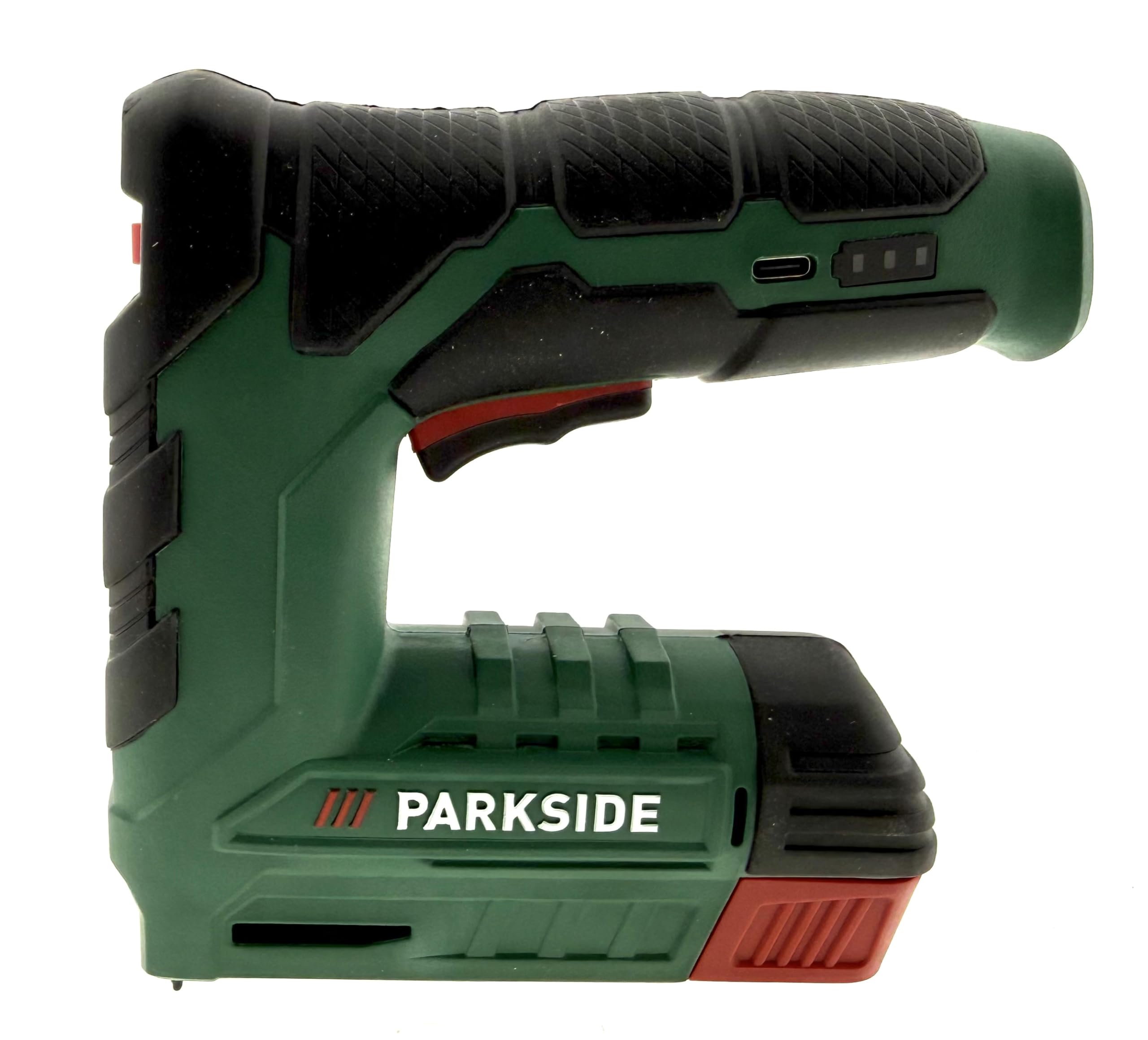 PARKSIDE Akku Tacker PAT 4 D6, 4 V Lithium Ionen, inkl Akku, USB C Ladekabel, Klammern und Nägel, Elektrotacker für Basteln, Dekoration, Haushalt, kompakt und leicht