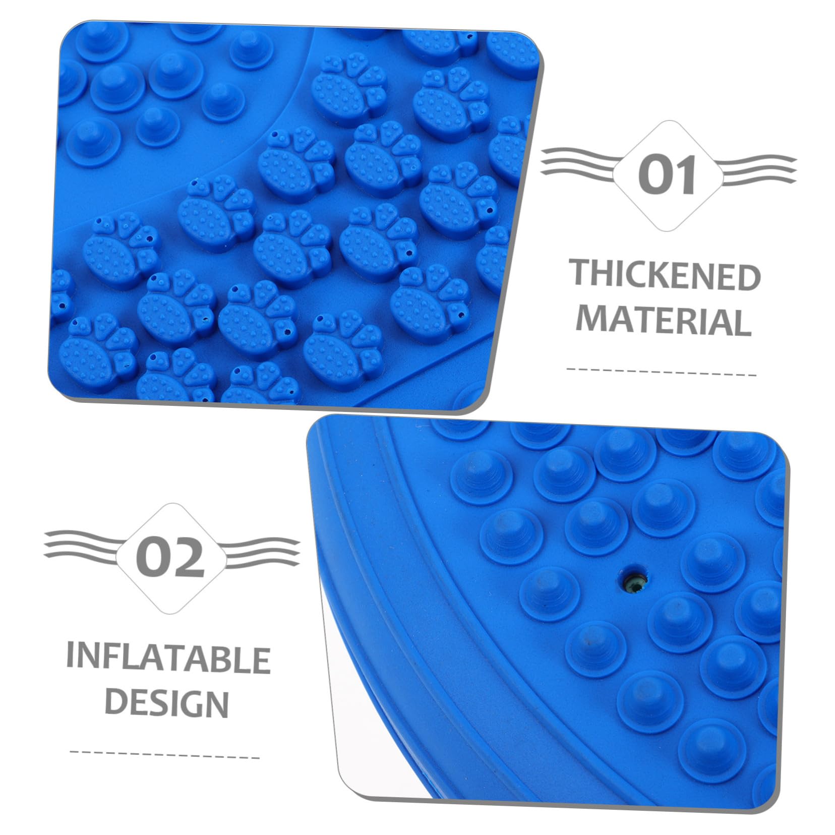 Gatuida Coussin Gonflable Ronde pour Entraînement de Posture avec Surface Massage Points de Pression Épais et Portable pour Gym à la Maison et Jogging Stationnaire