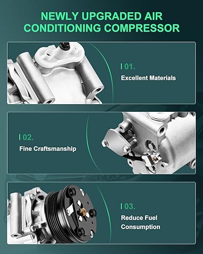 Miniatura 4 de SCITOO Compresor CO 10851AC AC apto para 2005 2006 2007 para F-ord Freestyle para M-ercury Montego 3.0L