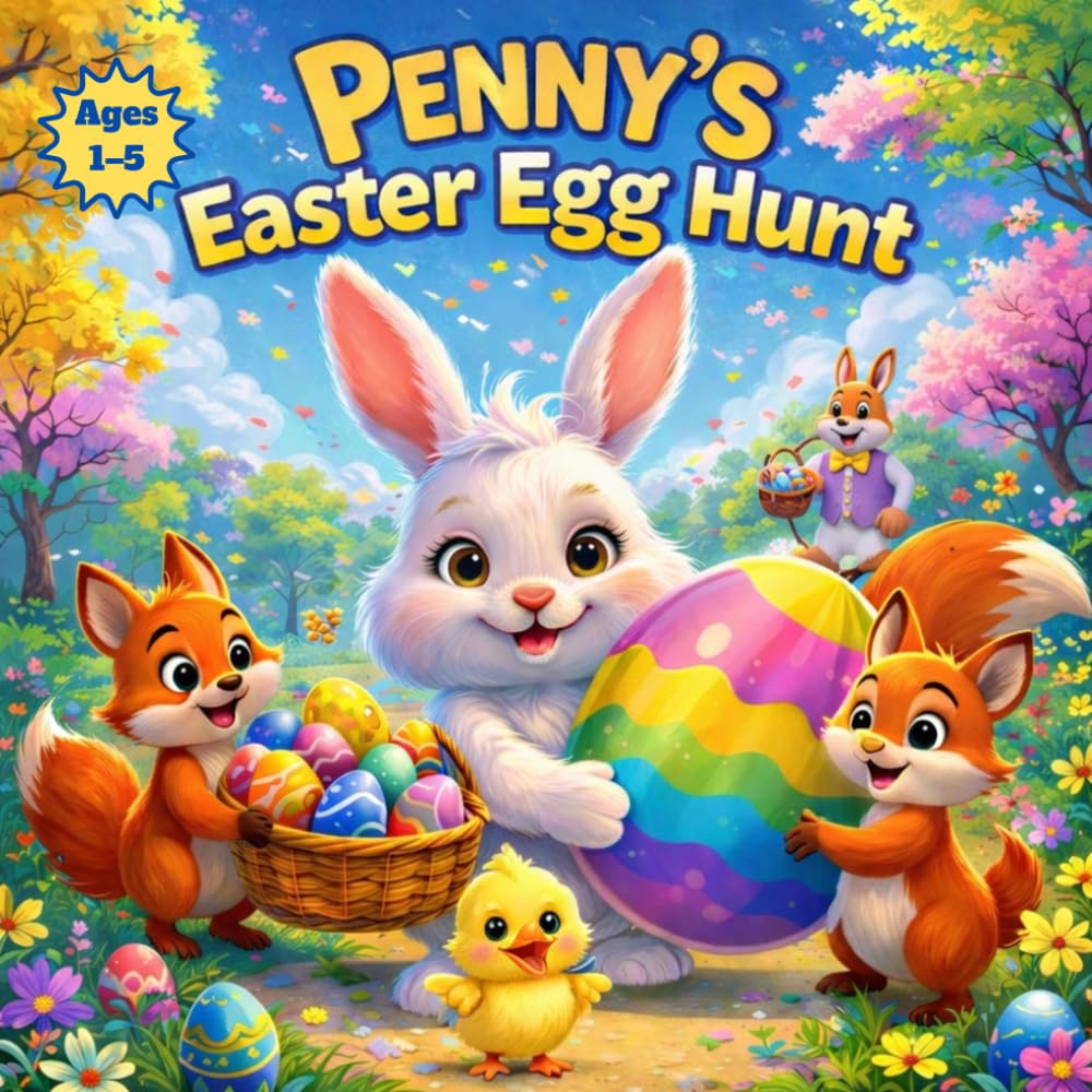 Penny's Easter Egg Hunt: A Cute Easter Bunny Story for Kids Ages 1–5 About Friendship, Teamwork, and Counting (Penny the Bunny Adventures Series)