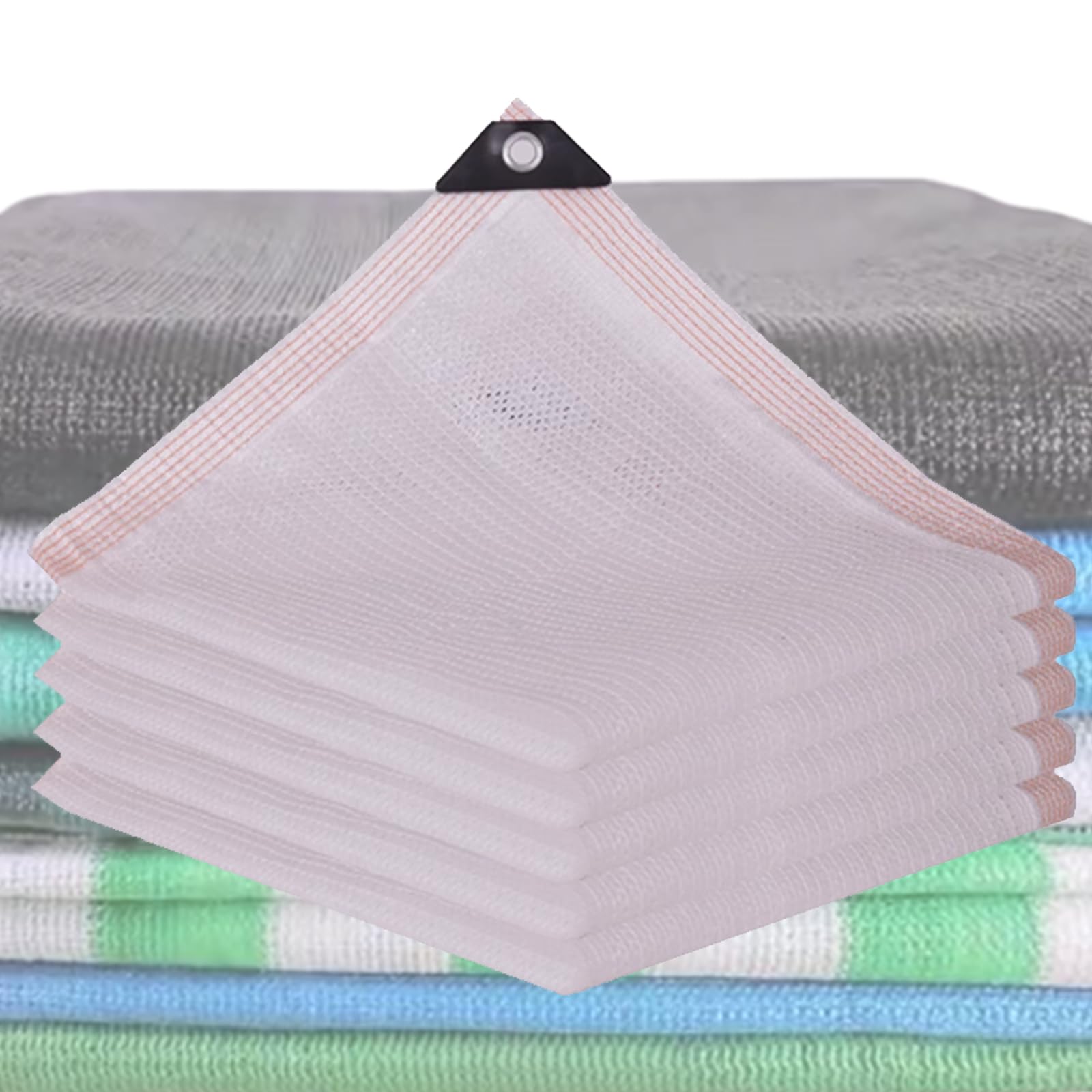 KLGFBDC White Shade Cloth with Grommets 75% Shade Effect UV Protection Garden Netting 11 Colors Available Perfect for Garden Sunshade Fabric [4m x 12m]