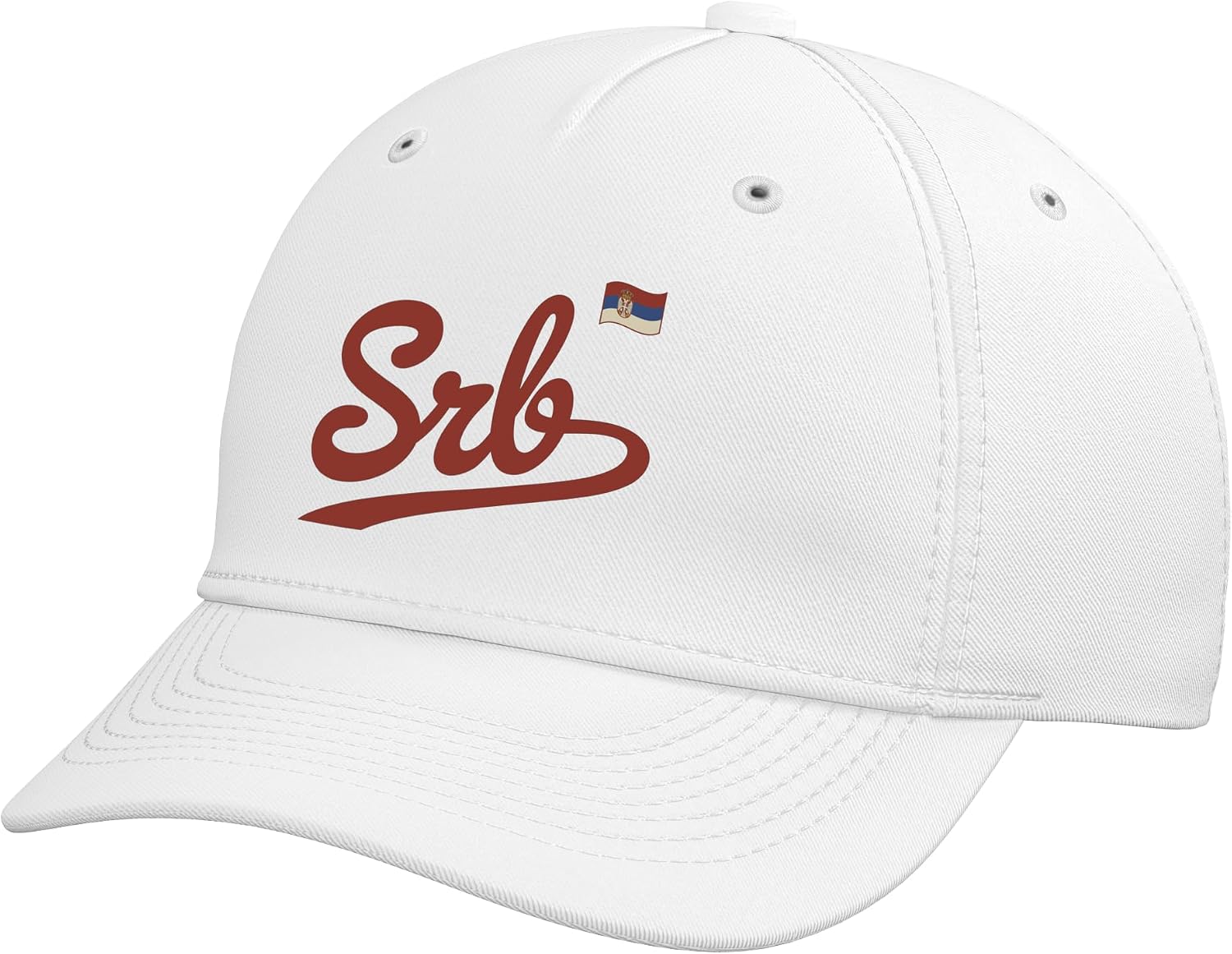 Serbia Vintage Script Fan Adjustable Baseball Hat