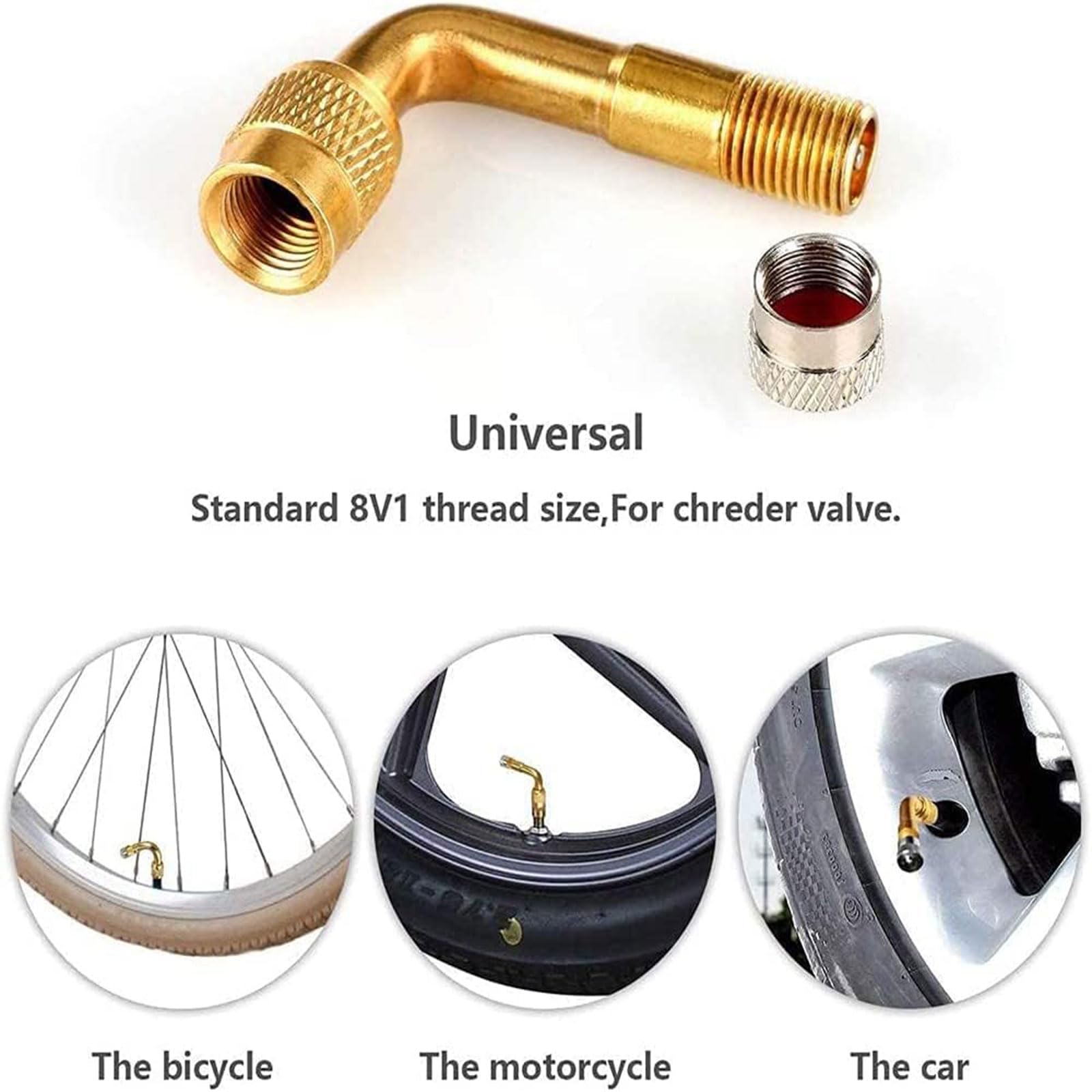 Tyre Valve Extension adapter przedłużający 90 stopni i 180 mm elastyczna gumowa końcówka zaworu tyre-zaworu miedzianego adapter kątowy przedłużenie zaworu do samochodu, motocykla, skutera