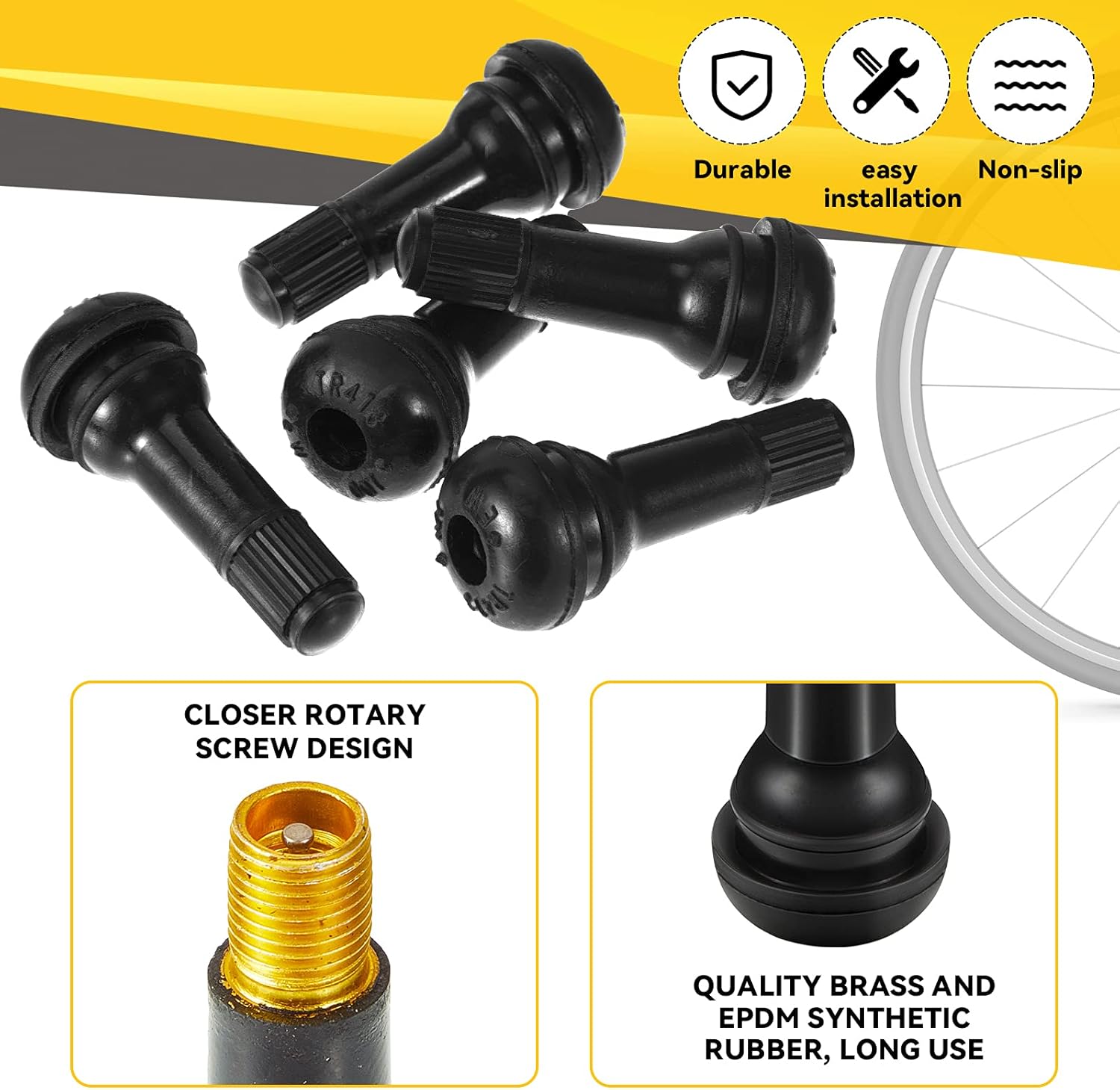 Buy 50 Pieces Tr413 Tubeless Tire Valve Stems Black Rubber Snap In Valve Stem Standard Length Replacement Tire Valve Stem Compatible With Tubeless 0 453 Inch 11 5 Mm Rim Holes On Standard Vehicle Tires Buy 50 Pieces Tr413 Tubeless Tire Valve Stems Black Rubber Snap In Valve Stem Standard Length Replacement Tire Valve Stem Compatible With Tubeless 0 453 Inch 11 5 Mm Rim Holes On Standard Vehicle Tires