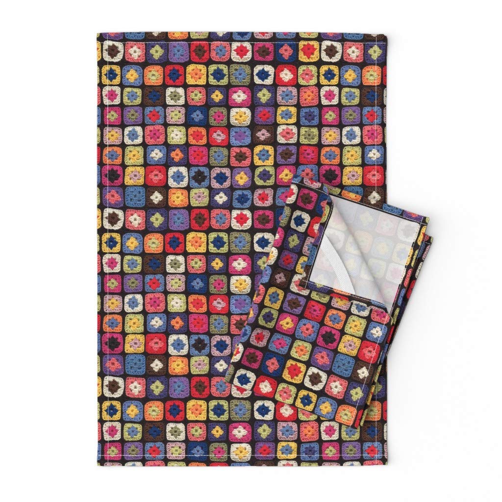 Crochet Dishcloth Granny Square Free Embroidery Patterns