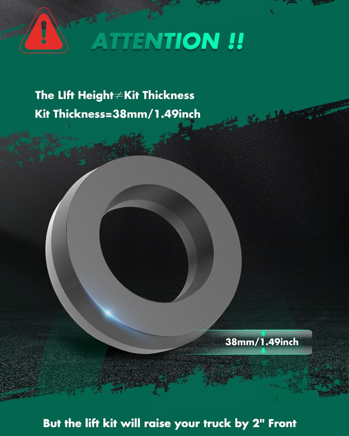 SCITOO 2 inch Front Leveling lift kit for Chevrolet 1999-2007 Lift Strut Spacer Compatible for Chevrolet for Silverado 1500 4.3L 1999-2007 Front Lift Spacers