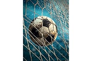Captivating Diamond Art Soccer: The Soccer Ball in the Net
