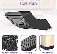 Vista 4 de Posavasos para muebles, almohadillas antideslizantes para muebles, pisos de madera dura, agarres antideslizantes para muebles, tapas cuadradas