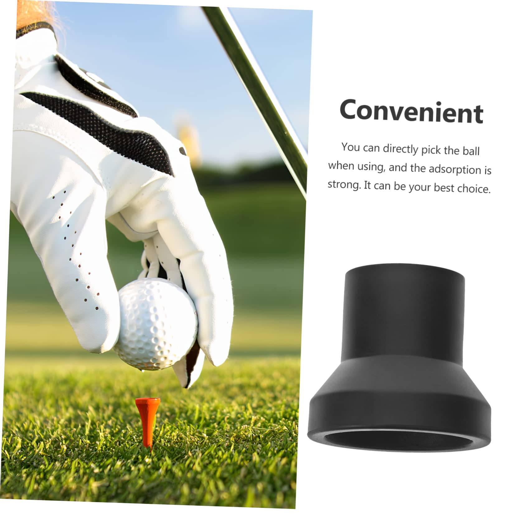 Totority Golf Ball Sucker for 3 Pack Reusable Golf Lightweight Ergonomic Design