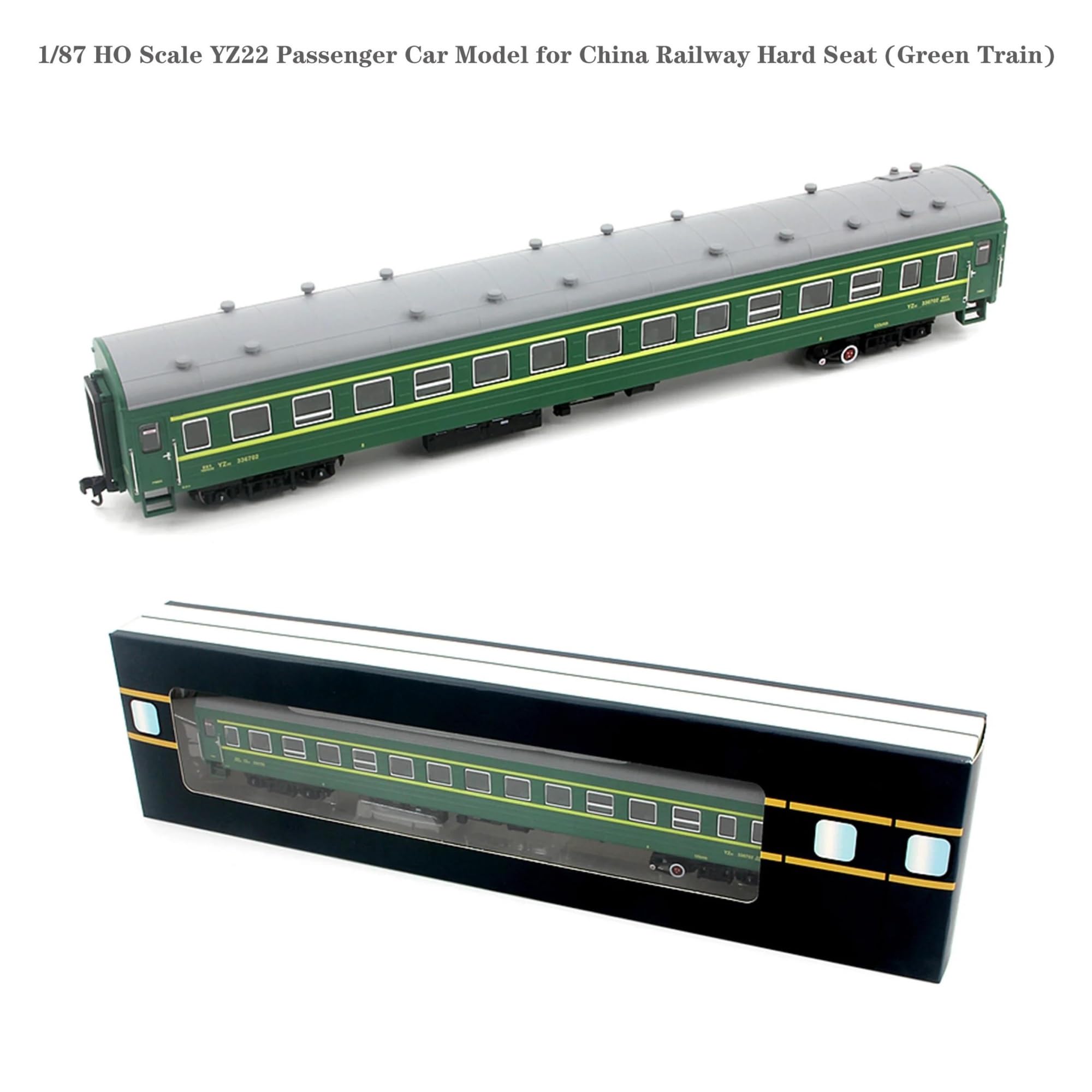 Replica Treno Scala HO 1/87 Per Modello Di Autovettura YZ22 Treno Verde Da Collezione Prodotti Finiti