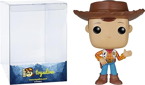 Woody: P o p ! Paquete de figura de vinilo con 1 protector gráfico compatible con 'ToysDiva' (168-06877 - B)