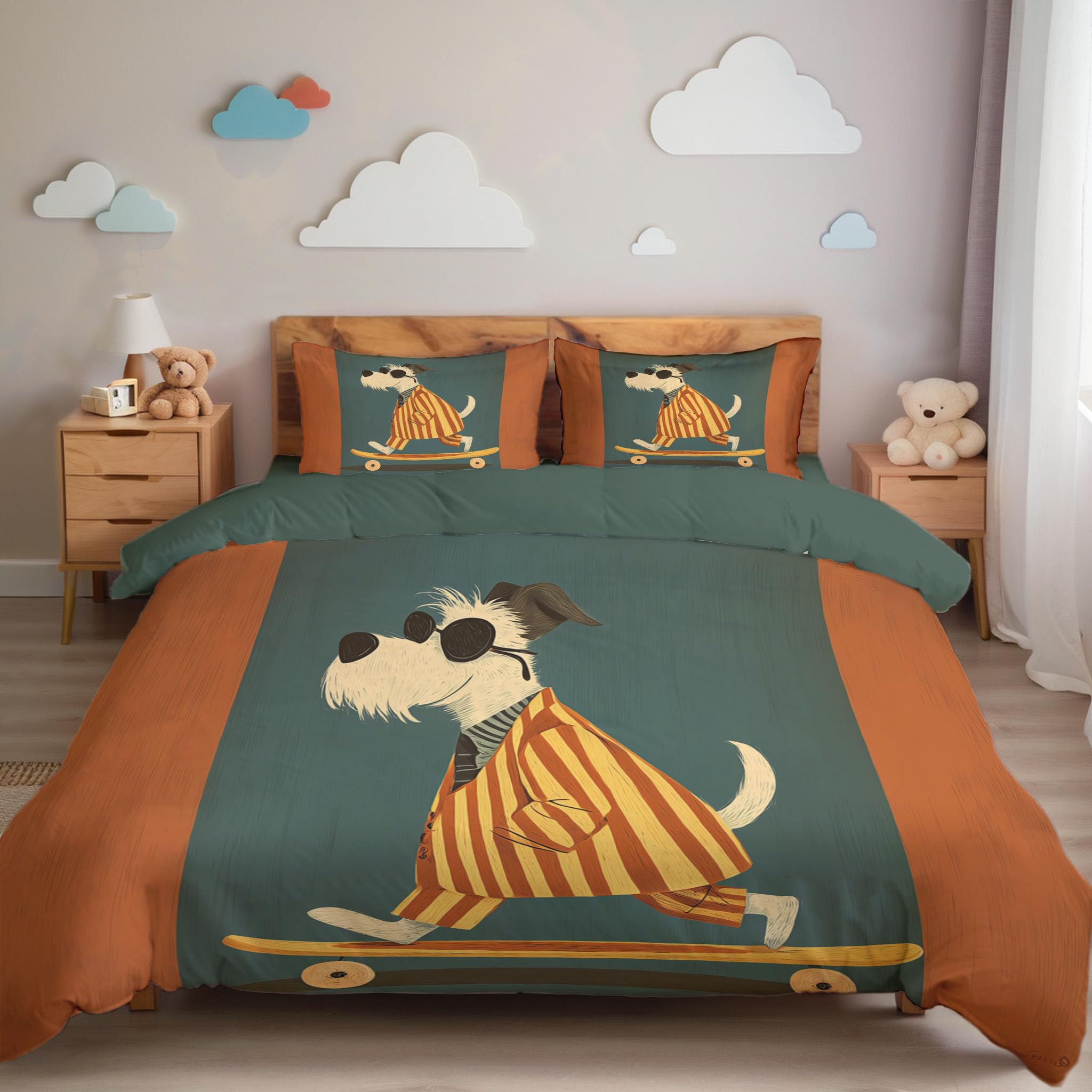 Housse de couette 200x200cm réversible pour dynamiser une chambre d'enfant