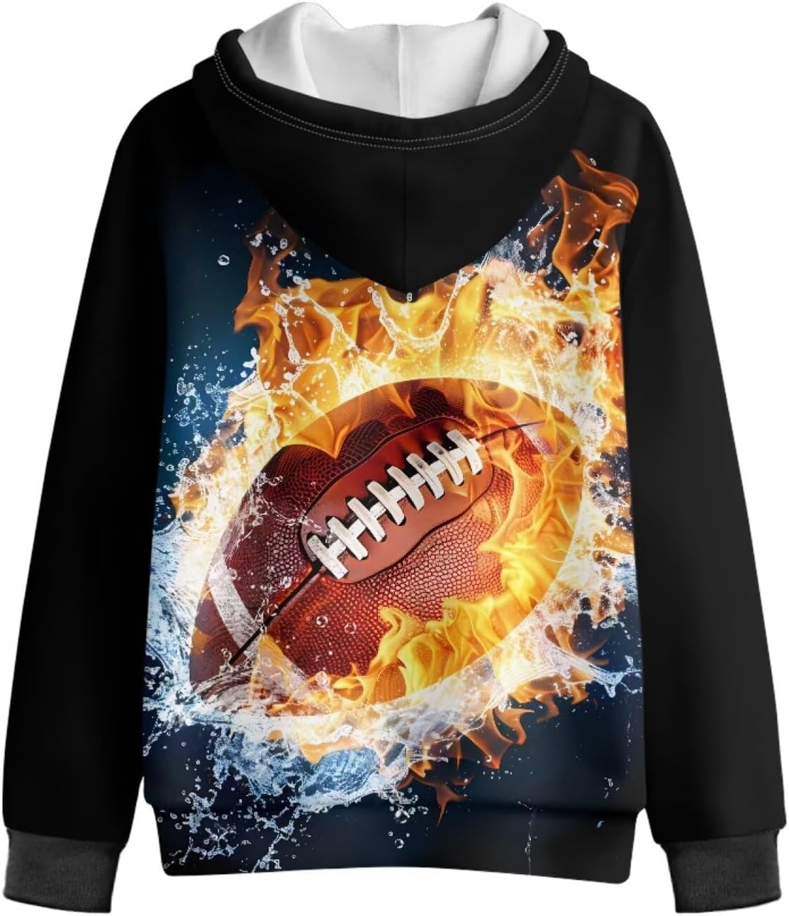 Boys' Sweatshirt Warm Hooded Fleece Hoodie Long Sleeves Zipper Jacket Sportswear for Kids 6-13 Years