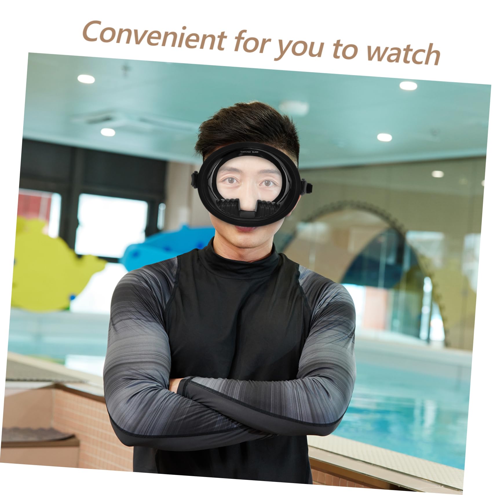 Mikikit Gafas de Buceo Ajuste Cómodo Visión Panorámica Antivaho Silicona y Vidrio Templado y Sellado Fiable para Buceo y Snorkel