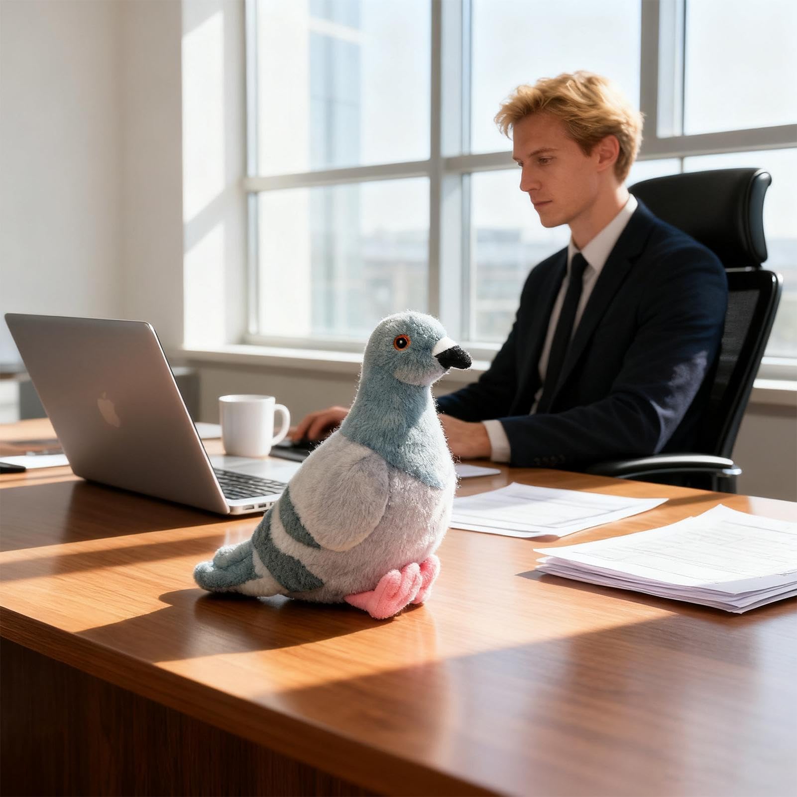 Realistico Peluche Piccione | Kawaii Animale Simulato | Decorativa Statua, Regalo Per Bambini Adulti Amici, Decorazione Per Adulti Amici Asilo Bambini Camera Da Compleanno