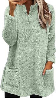 Camiseta de manga larga para mujer, color liso, talla grande, cuello redondo, túnica, para primavera, primavera, otoño, suave y cómoda, de corte clásico
