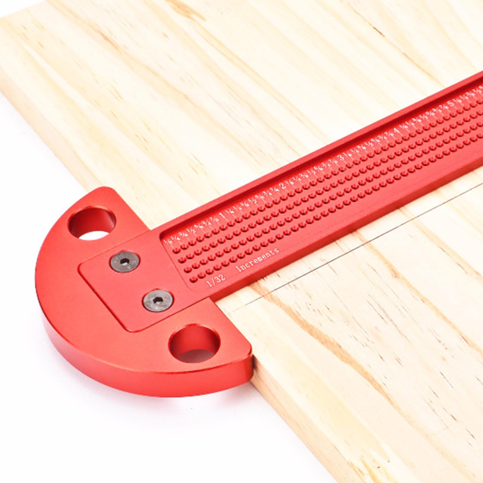 Righello tipo T per tracciatore per la lavorazione del legno,