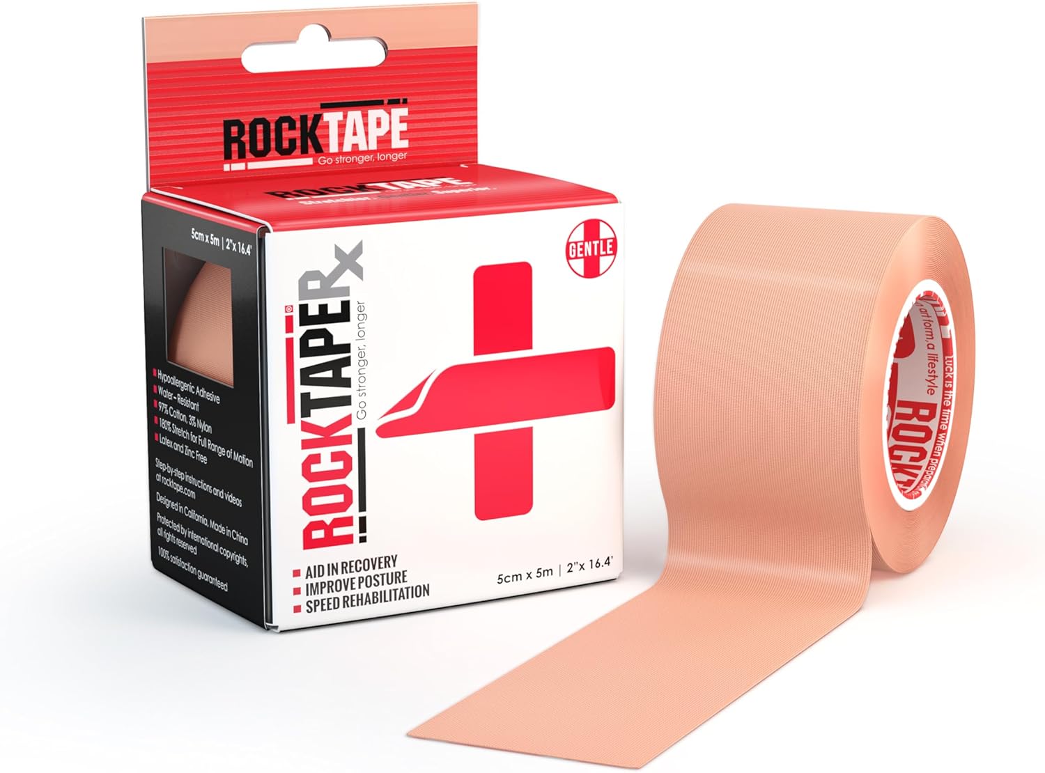 RockTape RX Sensitive-Skin 2-Inch Kinesiology Tape