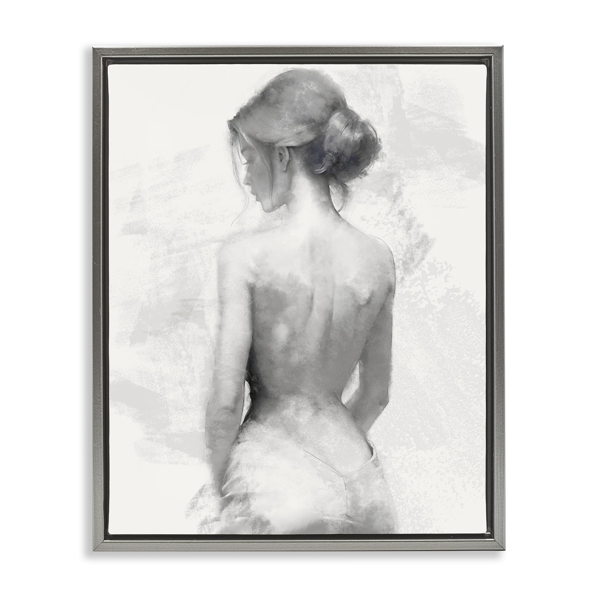 'Mine Elegant Figure'| Floating Frame Canvas Art