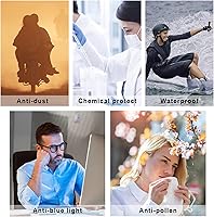 Vista 4 de Lentes de seguridad para mujeres, para enfermeras, lentes protectores, lentes de seguridad antivaho