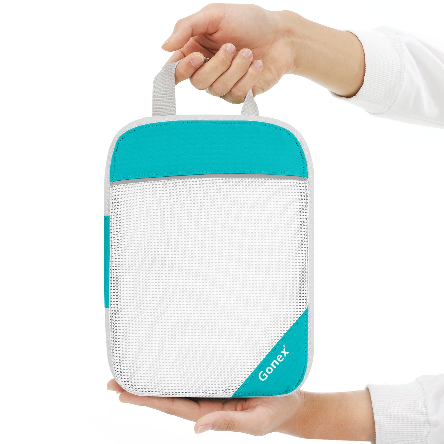 Gonex Borse per bagagli robuste e resistenti Possono essere utilizzate come borse per abiti 6-pezzi 6 pezzi, blu