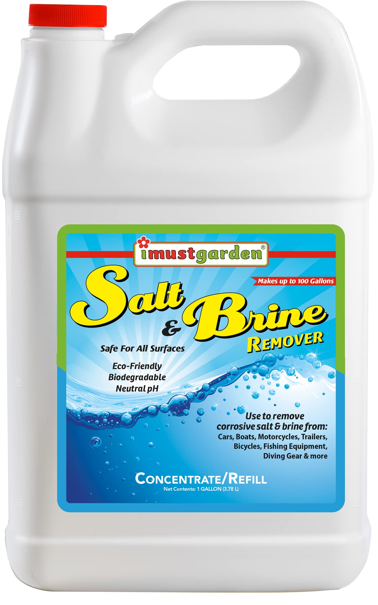 IMUSTGARDEN Salt & Brine Remover: Safely Removes Salt and Brine from Vehicles and Marine Equipment