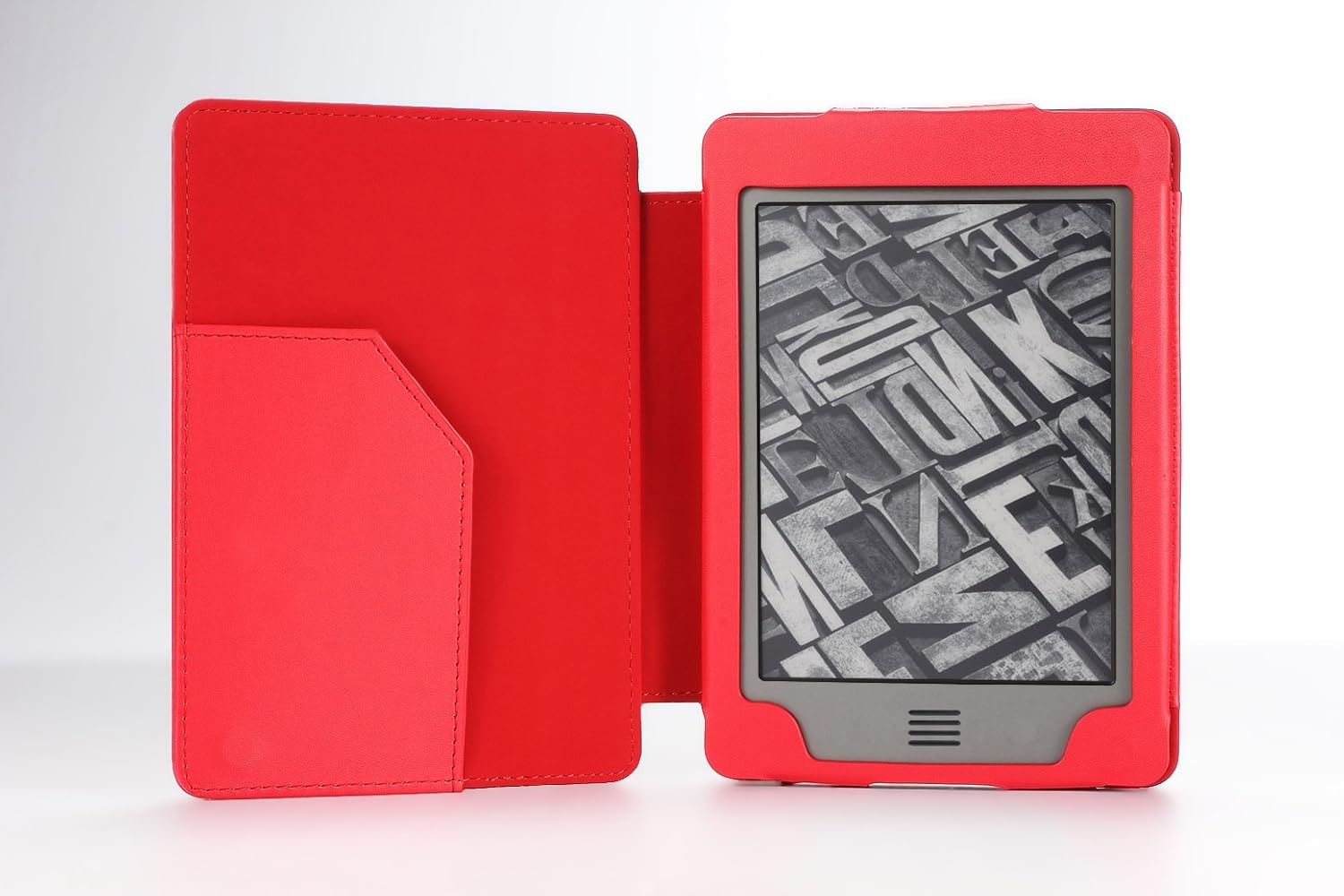 MoKo Cover Case for Amazon Kindle Touch, RED Electronics
