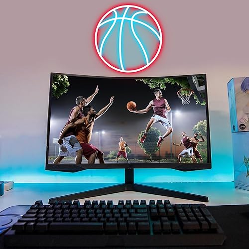 Miniatura 6 de Letrero de neón de baloncesto para decoración del hogar, dormitorio, letrero LED, letrero de neón para habitación, decoración de gimnasio, letrero